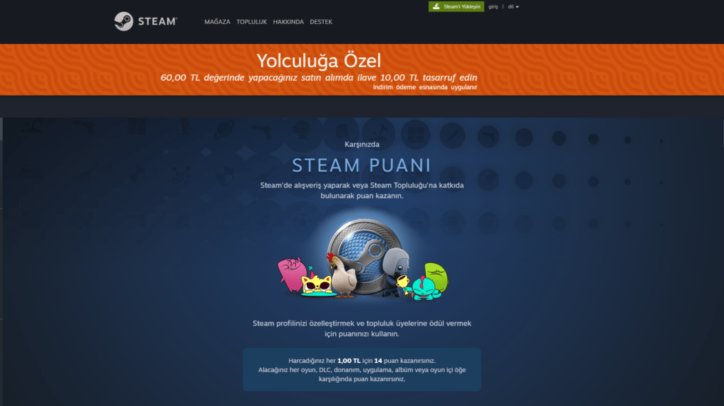 Steam Puan Dükkanı sistemini kalıcılaştıracak