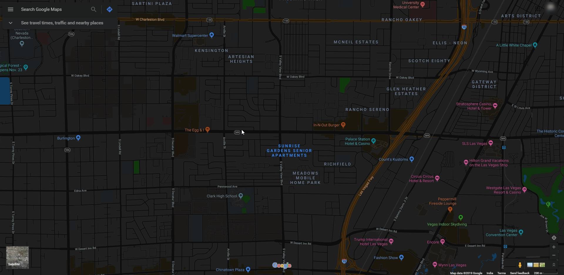Google Haritalar karanlık mod
