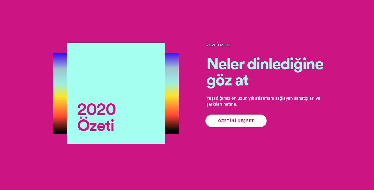 Spotify 2020 özeti