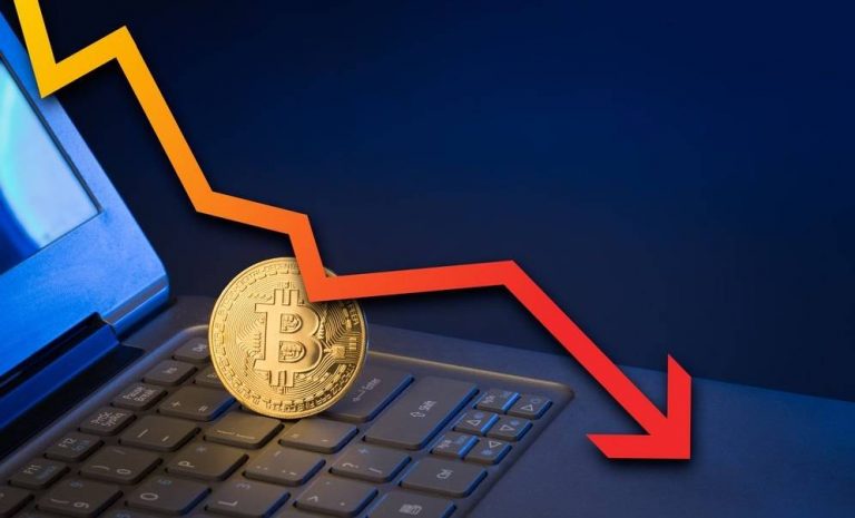Bitcoin sert düşüş