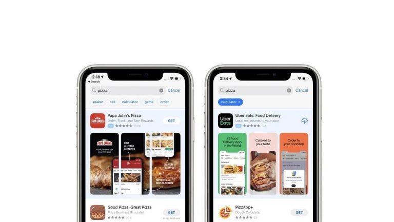 App Store arama ekranında kelime önerecek