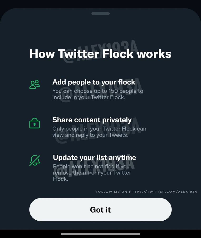 Twitter Flock adı verilen yakın arkadaşlar özelliğini sunmaya hazırlanıyor