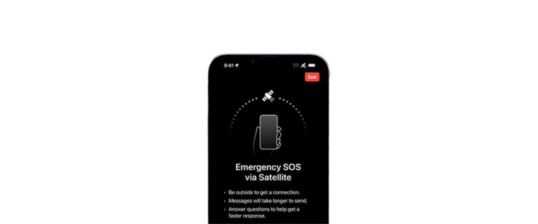 iPhone 14 Acil SOS özelliği